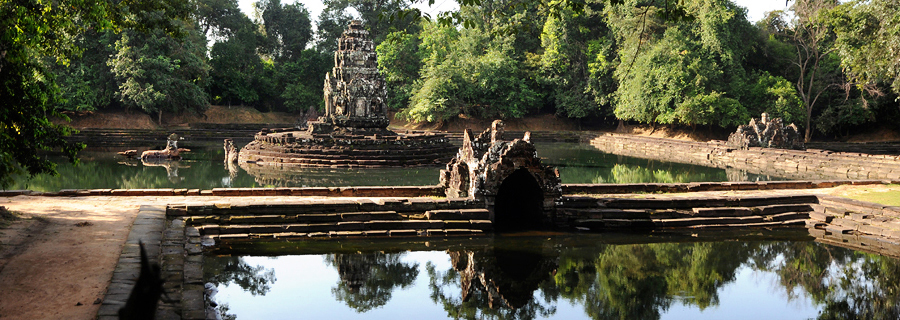 Angkor island temple Neak Pean Angkor island temple Neak Pean