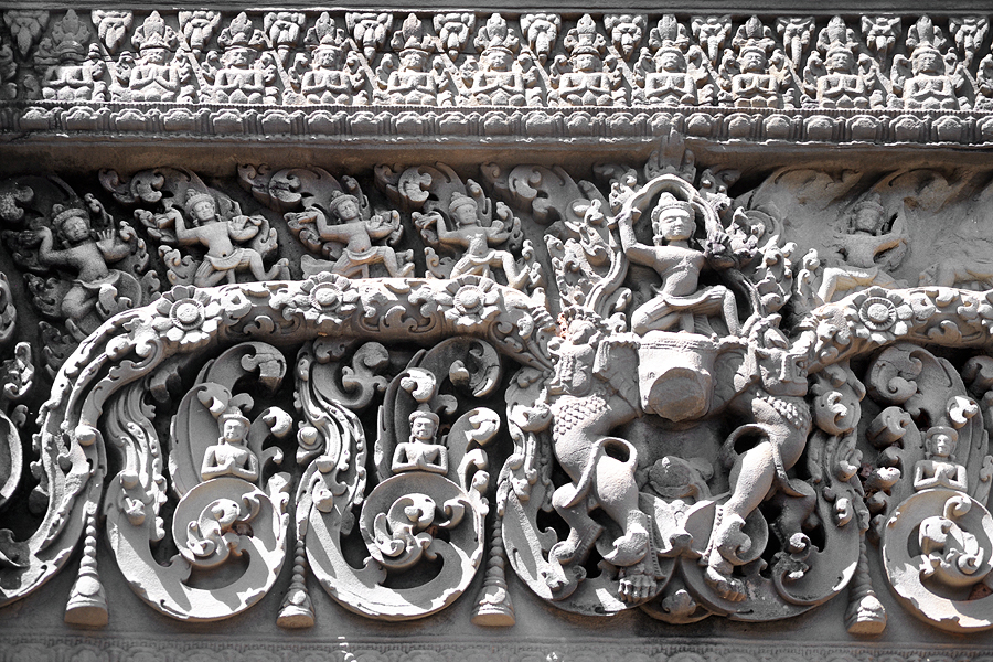 East Mebon lintel carving